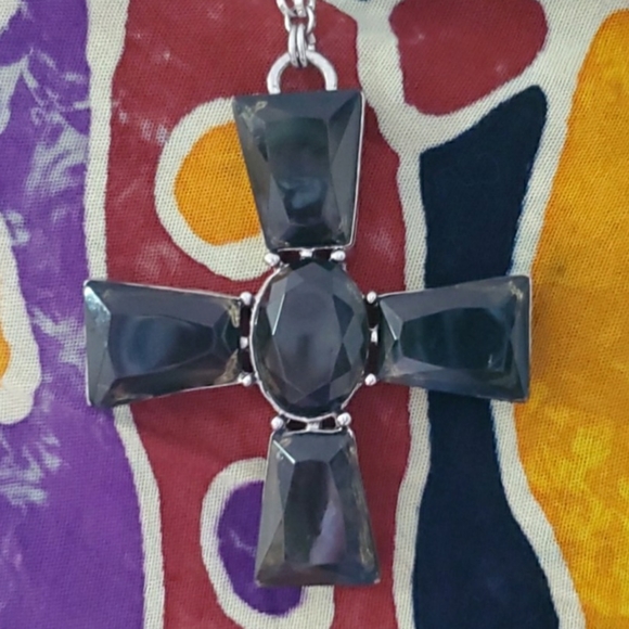 Chico's Other - Chicos Iridescent cross pendant Necklace
